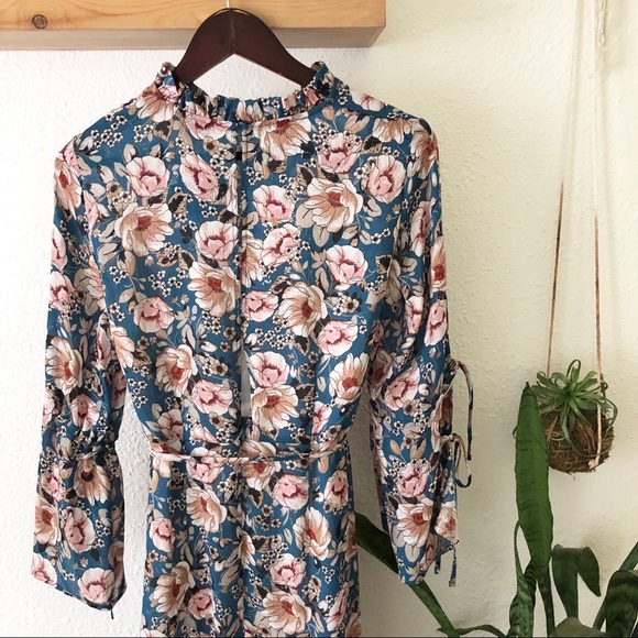 Topshop sheer floral dress - Picture 5 of 8